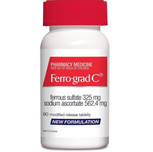 FERRO-GRAD Iron & Vitamin C 90 Tablets